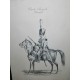 Gravure par carle Vernet intitulée Garde Royale Hussard