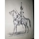 Gravure par carle Vernet intitulée Garde Royale Hussard