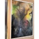 Huile sur toile tableau peinture par Gil Franco catherine Nature morte Art abstrait contemporain