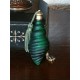 Flacon de parfum vert  de forme coquillage pour sac à main