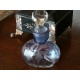 Flacon de parfum en verre bleuté