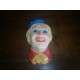 Clown N°6 Legend products Made in England 1985 Signé J. Wright Tête en plâtre d'un clown