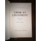Crime et chatiment par dostoïevsky Edition HC Numérotée