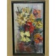 Huile sur toile Fleurs par Roger Vandenbulcke