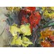 Huile sur toile Fleurs par Roger Vandenbulcke