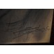 Portrait énigmatique Dessin à la craie grasse d'un homme signé en BAS à droite