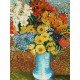 Huile sur contreplaqué Vase de fleurs