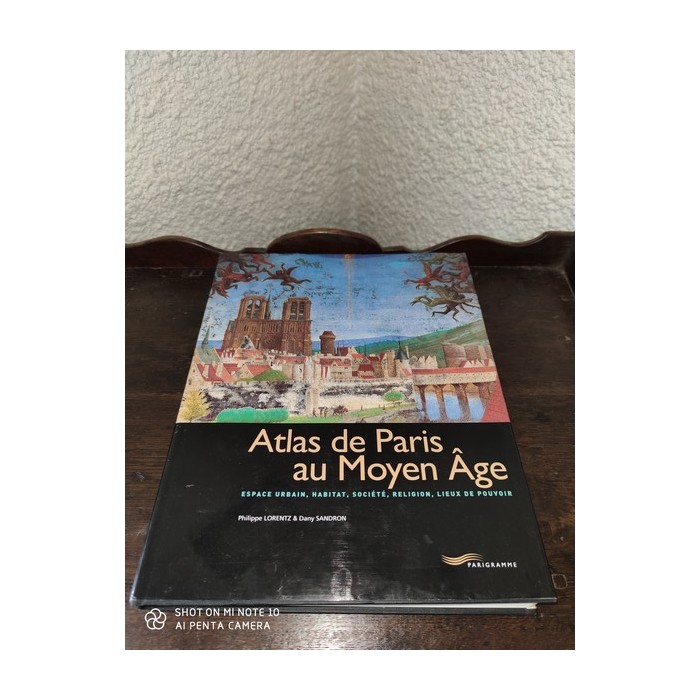 Atlas de Paris au Moyen âge Par philippe Lorentz et dany Sandron