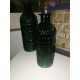 Vases soliflores en forme de bouteille vert