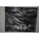 Lithographie par Roger Marage Epreuve d'Artiste 1951 Signée Paysage de Montagne