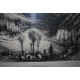 Lithographie par Roger Marage Epreuve d'Artiste 1951 Signée Paysage de Montagne