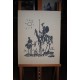 Pablo Picasso (1881-1973) d'après Don Quichotte et Sancho panza pansa Lithographie 1955 Signée et datée dans la planche