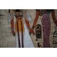Peinture égyptienne sur papyrus signée s. Sharib et peinte à la main