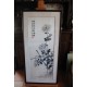 Broderie sur soie Chinoise signée en HAUT à gauche Fleurs sacrées Chrysantèmes ou empereur de Chine