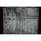 Huile sur toile par Demarty Daté 1990 Intitulée Saule pleureur étang Colbert dans les Hauts de seine au Plessis-Robinson