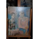 D'après Picasso (1881-1973) Acrobate et jeune Arlequin Impression sur toile
