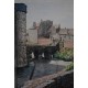 Encre de chine aquarellée Le château d'Aumont de Boulogne-sur-mer par jean Leroy en 12/78
