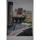 Encre de chine aquarellée Le château d'Aumont de Boulogne-sur-mer par jean Leroy en 12/78