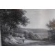 Lithographie par charles Constans (1778-1847) Intitulée Fonds d'ursine près de Meudon