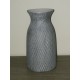 Vase forme bouteille gris