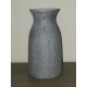 Vase forme bouteille gris