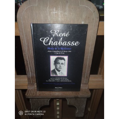 René Chabasse Héros de la Résistance abattu à Angoulême le 21 février 1944 à l'âge de 23 Ans par j. Lapeyre-Mensignac