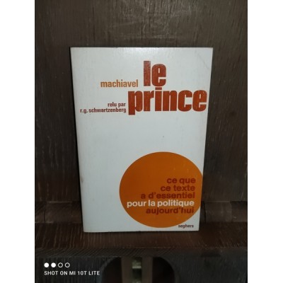 Le prince par Machiavel Philosophie