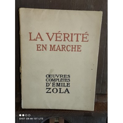 L'affaire Dreyfus La Vérité en Marche par Emile Zola Exemplaire Numéroté
