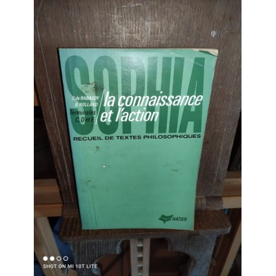 Sophia la connaissance et l'action par de Rabaudy et Rolland Exemplaire Spécimen