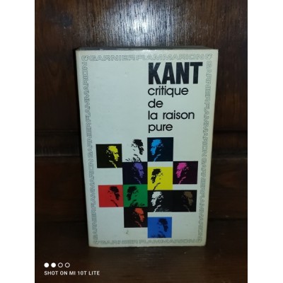 Critique de la raison pure par emmanuel Kant