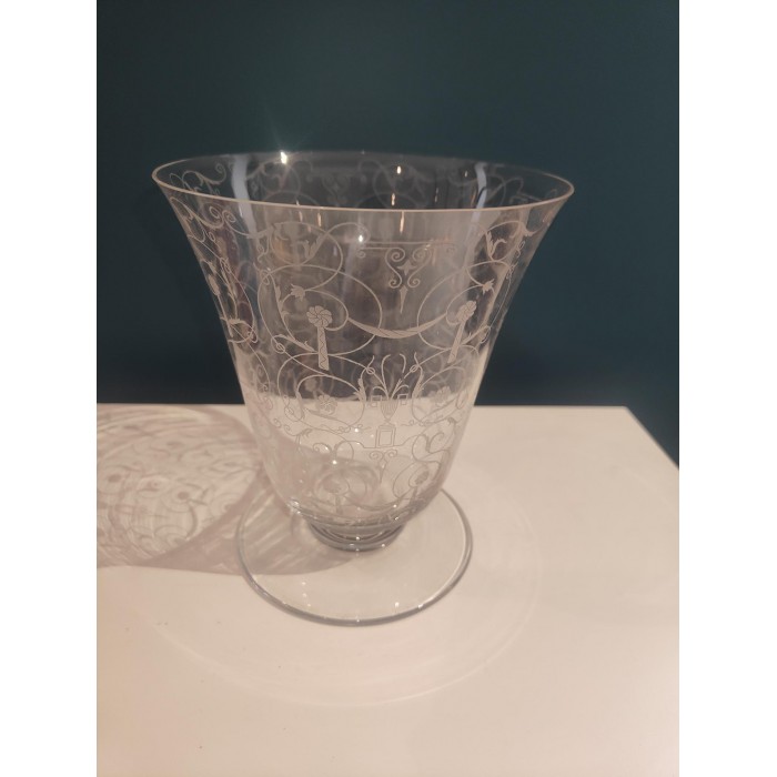 Magnifique Vase en cristal de Baccarat Modèle Michel Ange ancien