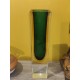 Vase soliflore sommerso Murano de forme tronconique Vert et jaune