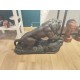 Sculpture Lion en furie par armand Fagotto
