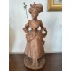 Magnifique Bergère par Georges Van Der Straeten (1856-1941) en Terre cuite