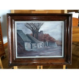 Huile sur toile Paysage de Delpierre