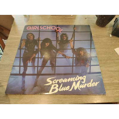 Vinyle Girlschool Screaming blue murder 1982