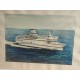Aquarelle représentant le Bretagne bateau de croisière de la Compagnie Brittany Ferries
