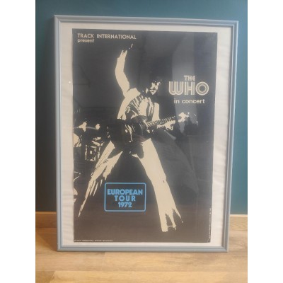 Affiche de concert The Who originale The Who in concert European Tour 1972