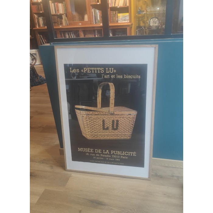 Affiche ancienne Les petits Lu l'Art et les biscuits Musée de la Publicité 1984