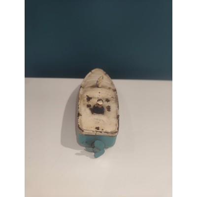 Canot JEP1 Années 1930 bleu et blanc Hélice tournante Hélice tournante