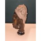 Très belle sculpture représentant 1 buste de femme Africaine en Terre cuite signée sur la base