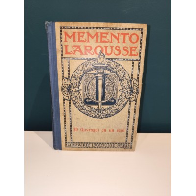 Mémento Larousse encyclopédique et illustré 20 ouvrages en un seul 1930