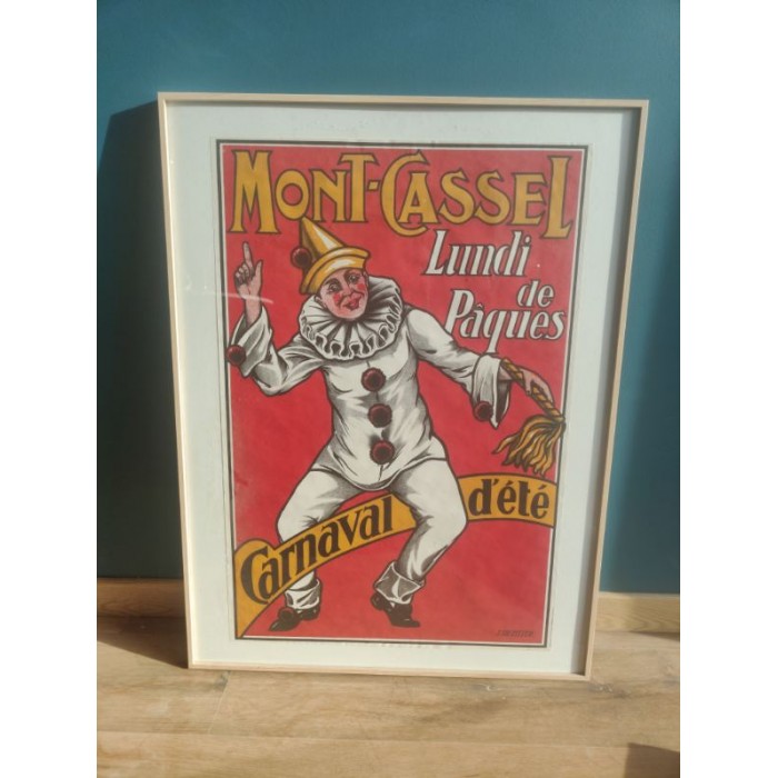 Affiche ancienne et originale du Carnaval d'été de Cassel