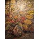 Huile sur toile Bouquet de fleurs par rené Demeurisse (1895-1961) Artiste côté