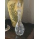 Carafe en cristal taillé et décorée