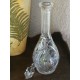 Carafe en cristal taillé et décorée