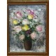 Huile sur toile bouquet de fleurs de jacques m g Dunoyer