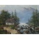 Huile sur toile Paysage de Montagne