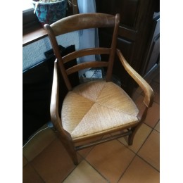 FAUTEUIL PAILLE DU XIXEME SIECLE