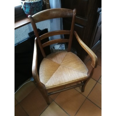 FAUTEUIL PAILLE DU XIXEME SIECLE